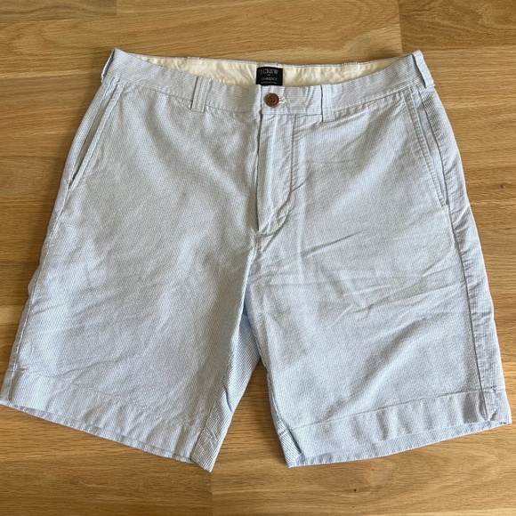 J. Crew | Men's Seersucker Shorts - Size 33 - Picture 1 of 3